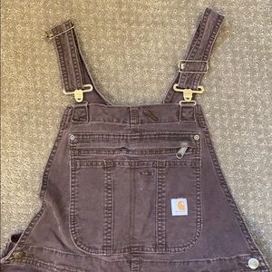 Carhartt brown overalls size M